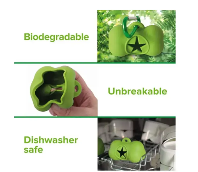 Eco-Friendly Silicone Dog Garbage Bag Dispenser