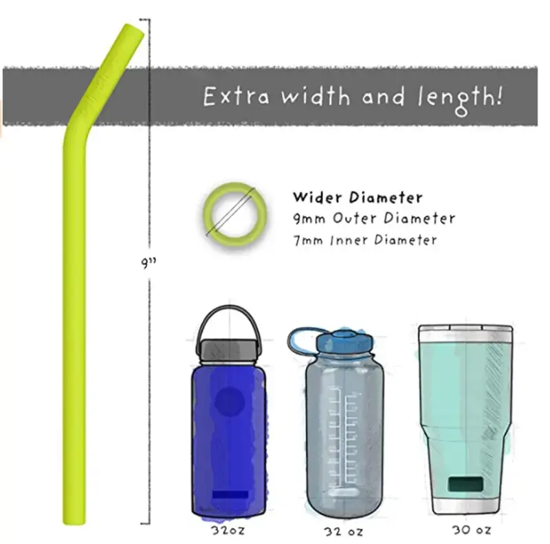 Silicone straws