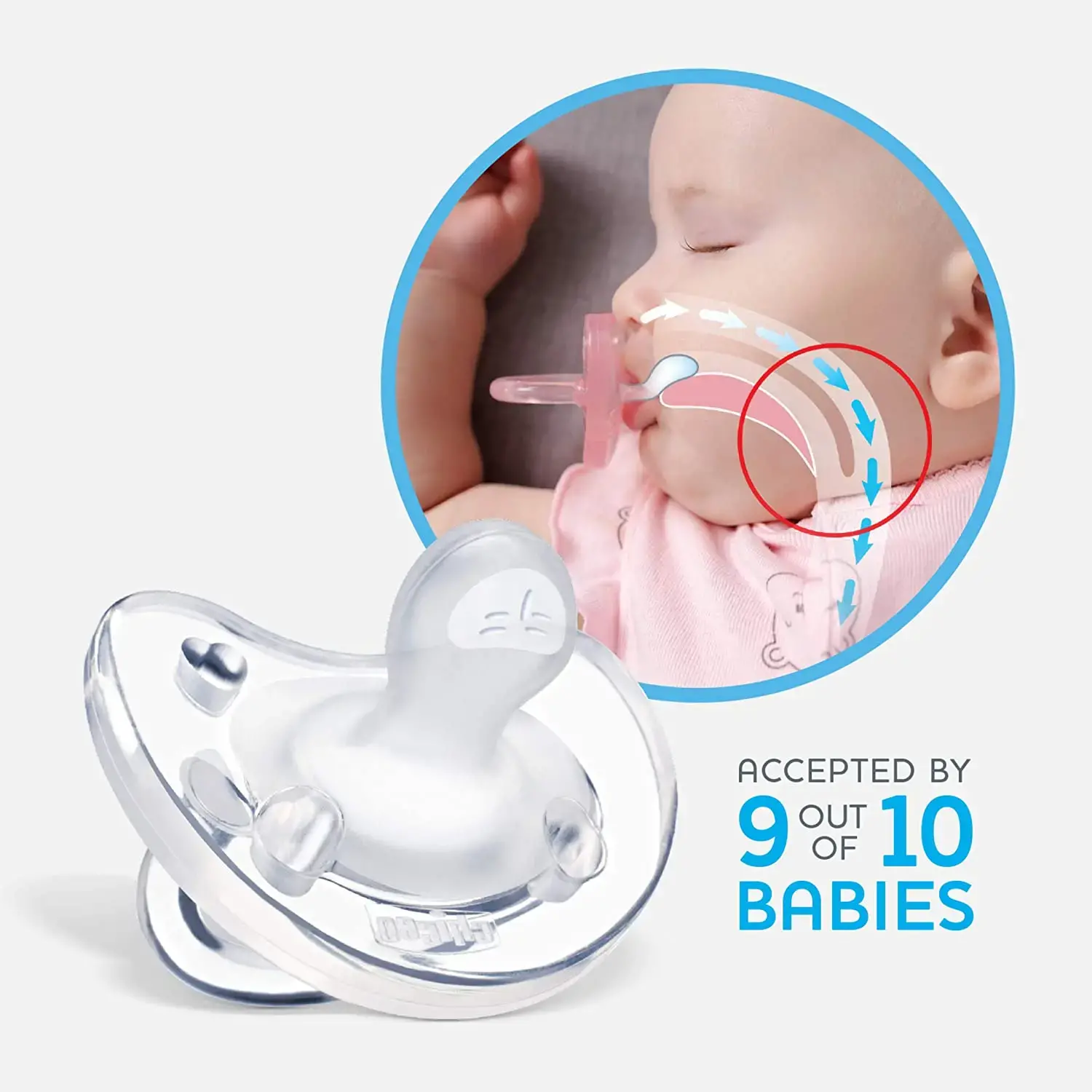 Silicone pacifier