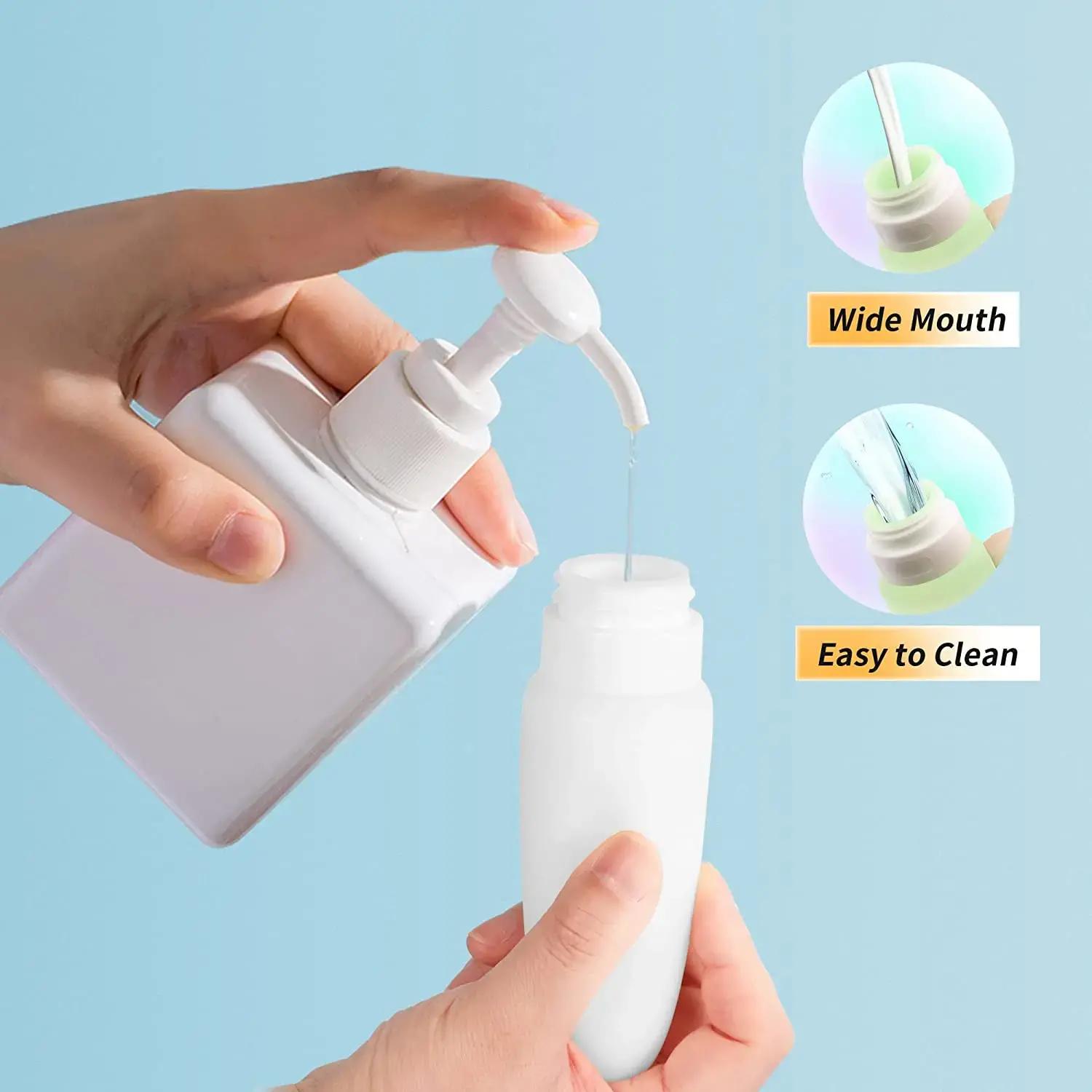 silicone travel bottle set
