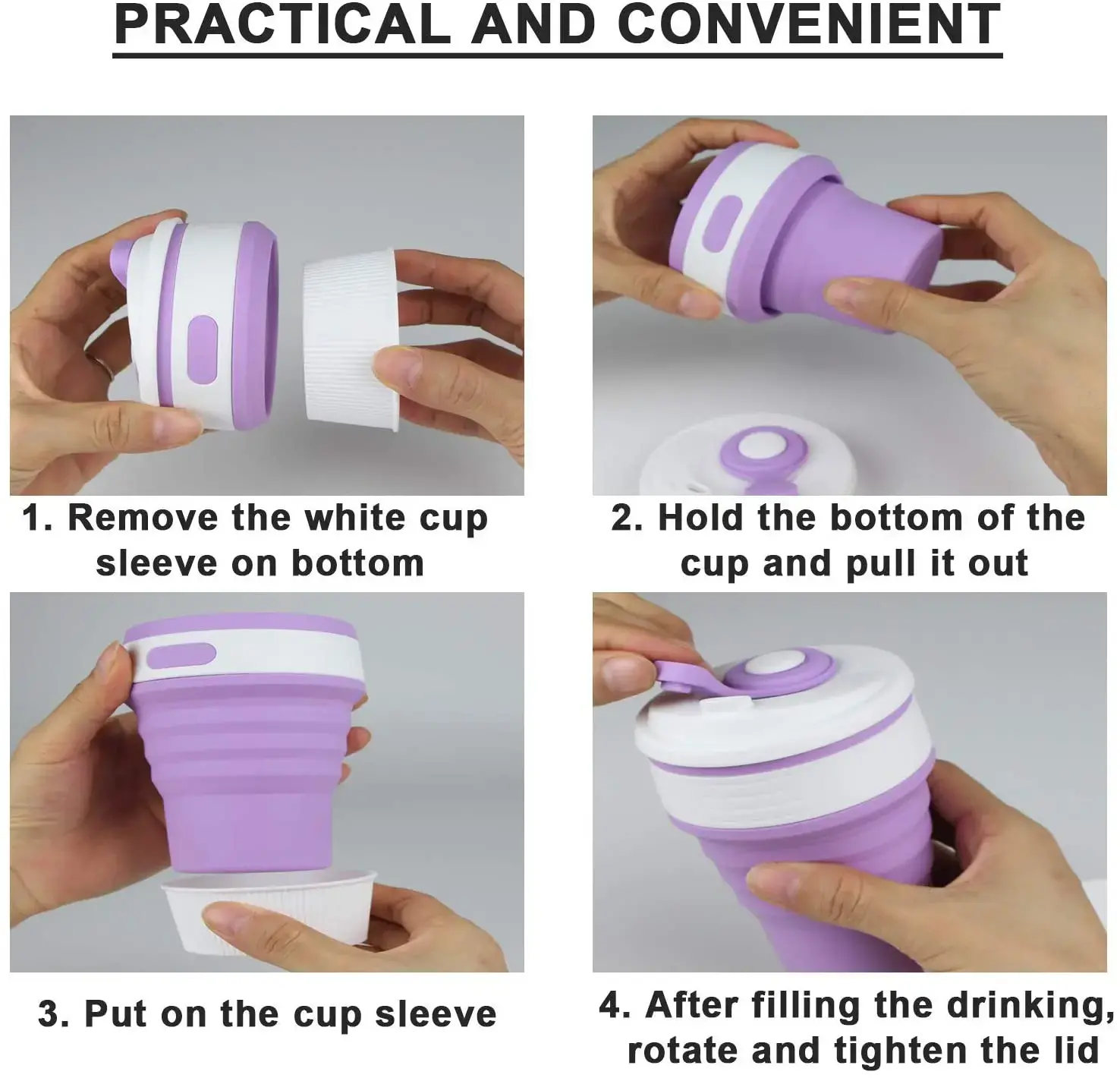 silicone folding cup