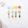 Teething Soothing Molar Rainbow Shape Teether Chain Silicone Baby Teether Bead