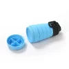 500ml custom foldable container sports folding cup plastic drinking water bottle