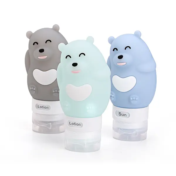 Silicone travel bottle set