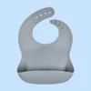 Food Grade Soft Waterproof Feeding Silicone Baby Bib Customized Wholesale
