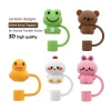 Silicone straw lid