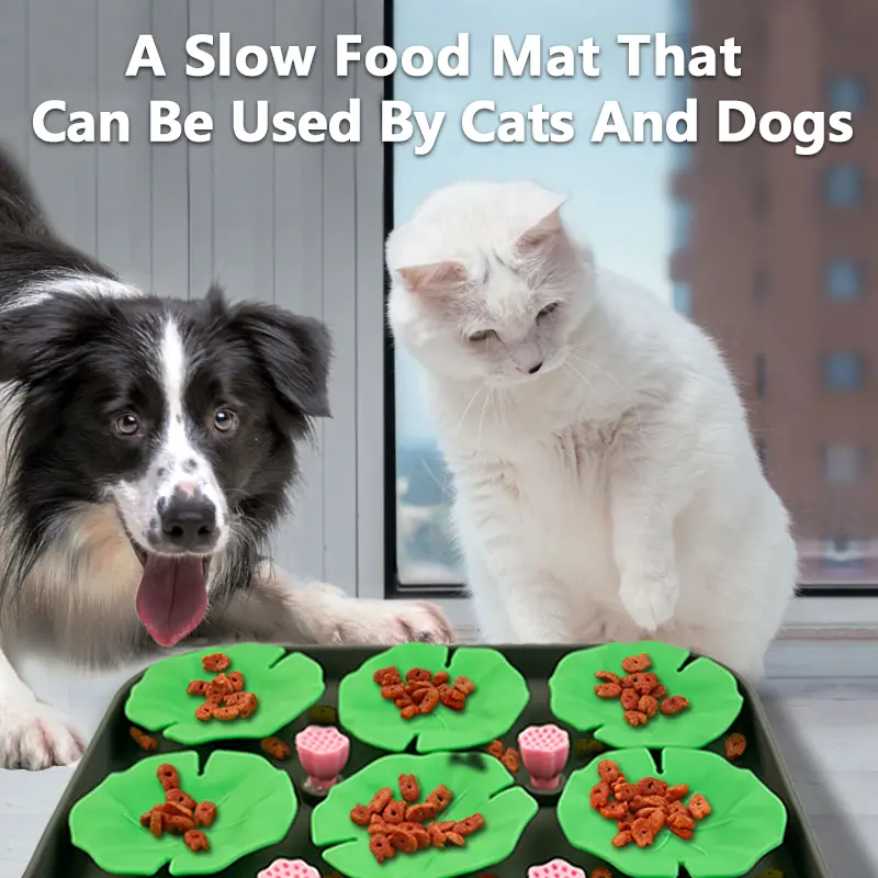 Dog bowl mat