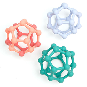 silicone teether rattles