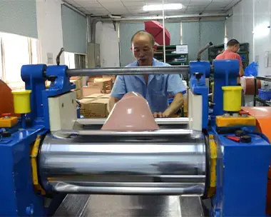 Rubber making room