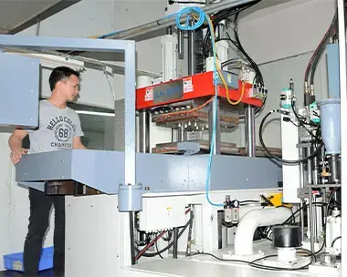 Liquid silicone injection molding machine