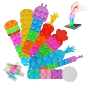 these toys stay put on high chairs, tables, or floors, encouraging exploration