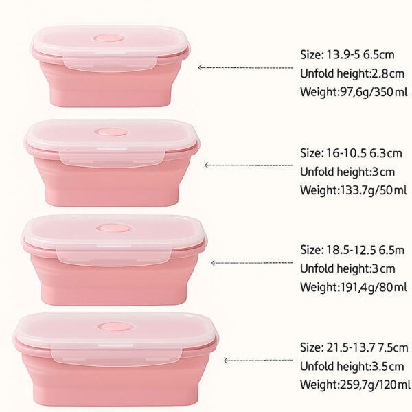 Silicone Foldable Lunch Box