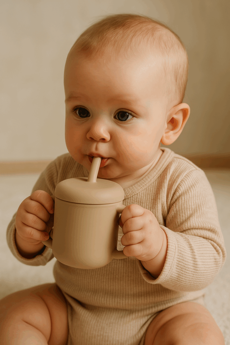 Silicone Baby Straw Cup