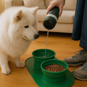 Odorless, tasteless, and safe for repeated contact with pet food and water