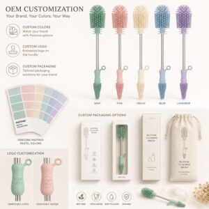 Custom Silicone Bottle Brushes