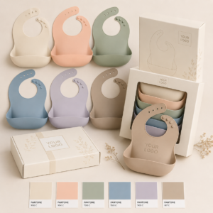 Custom color silicone baby bib OEM service
