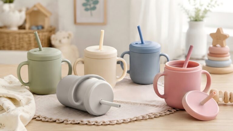Custom silicone straw cup manufacturing