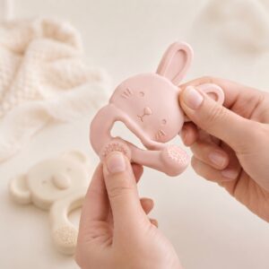 Food grade BPA free silicone baby teether