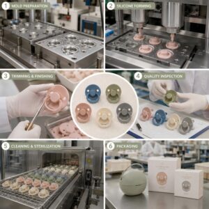 Silicone pacifier mold manufacturing process