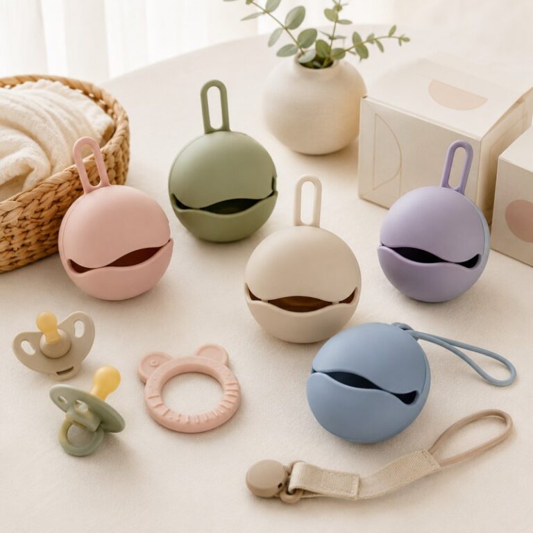 Custom silicone pacifier case manufacturing