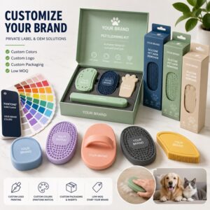 Custom private label silicone pet hair remover