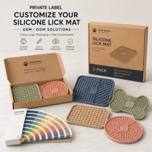 Custom private label silicone pet lick mat