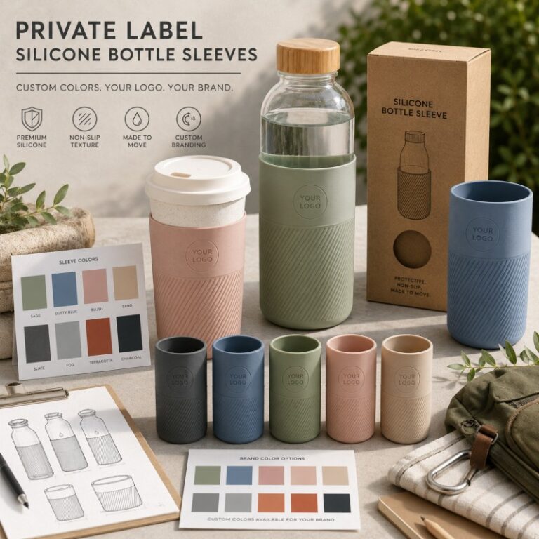 Custom silicone water bottle sleeve development