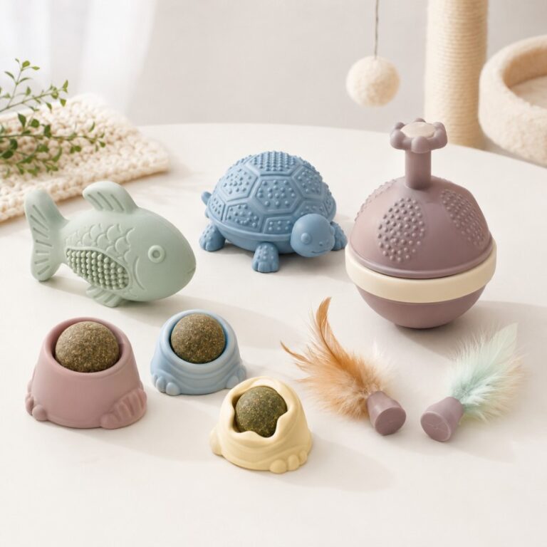 Custom silicone cat teething toy manufacturer
