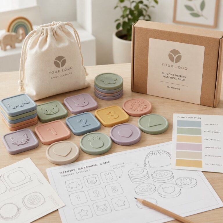 Custom silicone memory matching game manufacturing