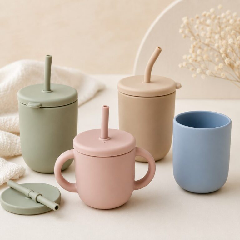 Custom silicone straw cup manufacturer