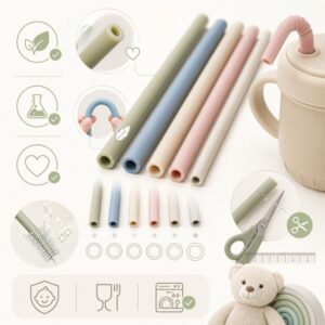 Food grade silicone baby straw material