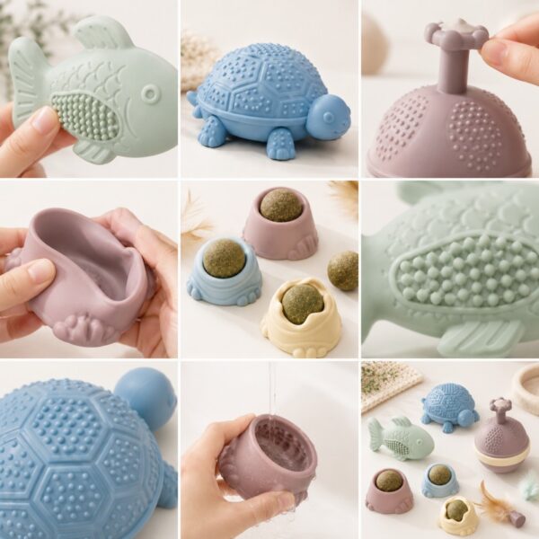Food grade silicone cat teething toy material
