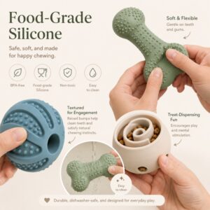 Food grade silicone dog chew toy material