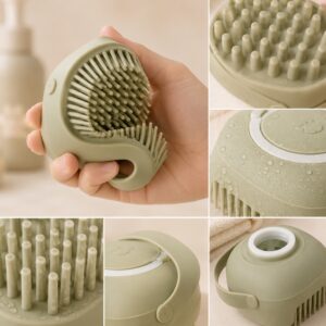Food grade silicone pet bath brush material