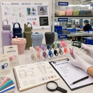 Silicone drinkware accessory development