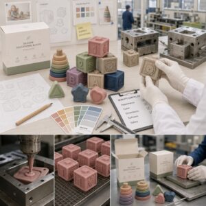 Silicone early learning toy development
