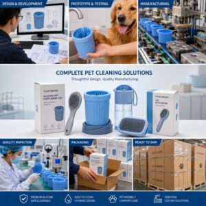Silicone pet cleaning product development