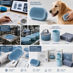 Silicone pet cleaning tool development