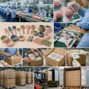 Silicone pet grooming products factory