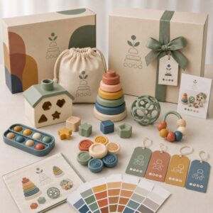 Custom private label silicone Montessori toy set