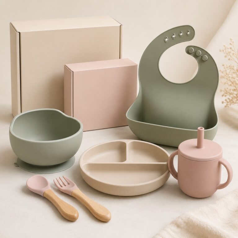 Custom silicone baby feeding set OEM manufacturer