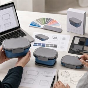 Custom silicone lunch box OEM development