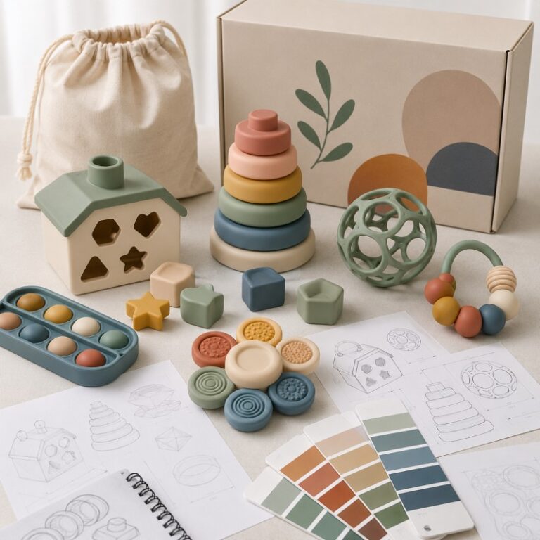 Custom silicone Montessori toy set manufacturing