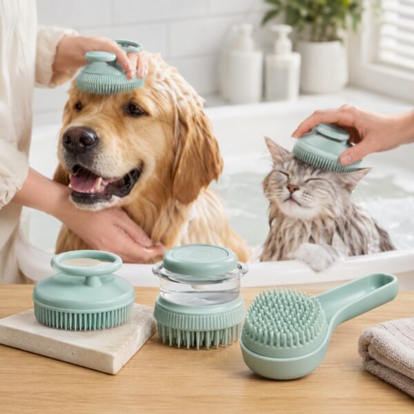 Custom silicone pet bath brush manufacturer