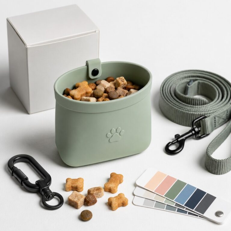 Custom silicone pet treat pouch manufacturer