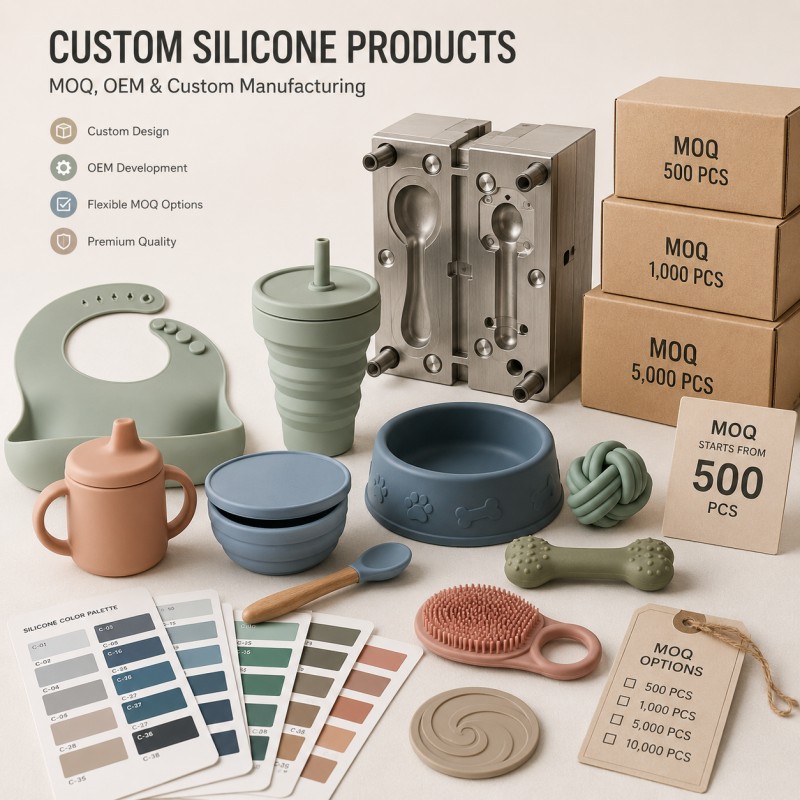Custom silicone product MOQ guide for B2B buyers