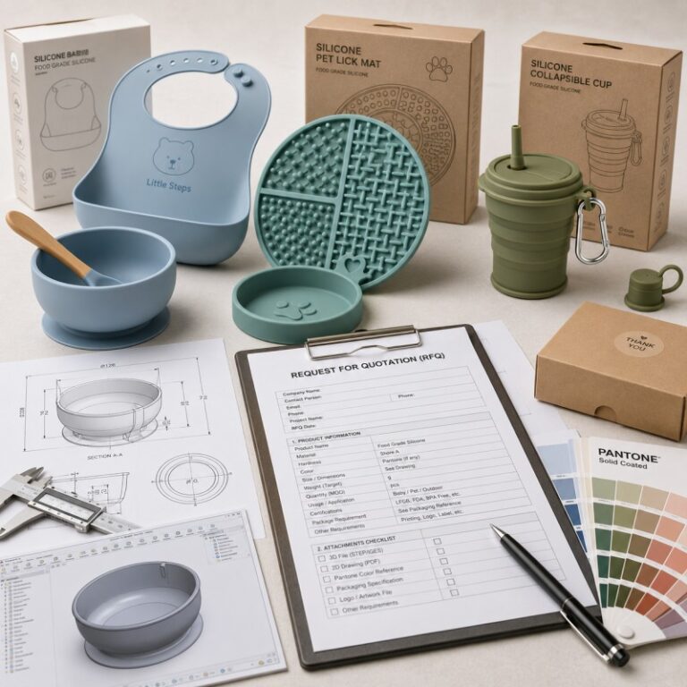 Custom silicone product RFQ checklist for B2B buyers