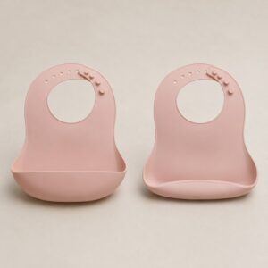 Silicone baby bib pocket collapse comparison
