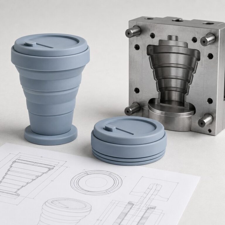 Silicone collapsible cup design and OEM development