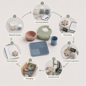 Silicone mass production quality control process